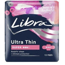 Libra Ultrathin Pads SuPer With Wings Pack 12