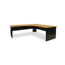 Delta Corner Desk 1500x1500x800D Beech / Charcoal Frame