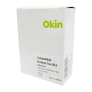 Okin Compatible Labelling Tape TZe-251 24mm x 8m Black On White