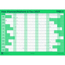 NXP 2027 Wall Planner Double Sided Laminated A1 Mint Green