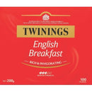 Twinings Tea Bags Tagged English Breakfast Box 100