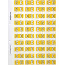 Filecorp ColourFind Lateral File Labels Alpha Letter C 25 x 42mm YellowSheet 40