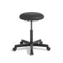 Button Stool Midlift Black Vinyl