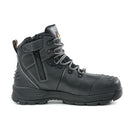 Bison Xt Zip Side Lace Up Boot Black Black-9