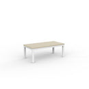 Cubit Coffee Table 1200wx600d Nordic Maple Top / White Frame