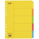 Icon Dividers Cardboard 5 Tab A4 Coloured