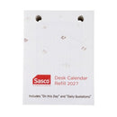 Sasco 2027 Desk Calendar Refill Top Opening