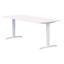 Summit II Fixed Height Desk 1200 x 700 Snowdrift Top / White Frame
