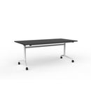 Team Flip Table 1800wx900d Black Top / White Frame