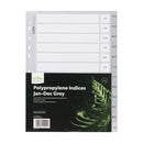 Icon Indices Polypropylene Jan-dec A4 Grey