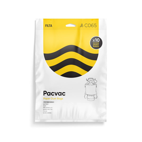 Pacvac Superpro Paper Vacuum Cleaner Bag Brown