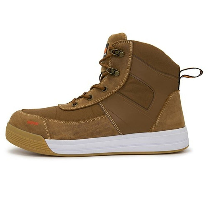 Boot Dune Low Cut Zip Side Lace Up Brown