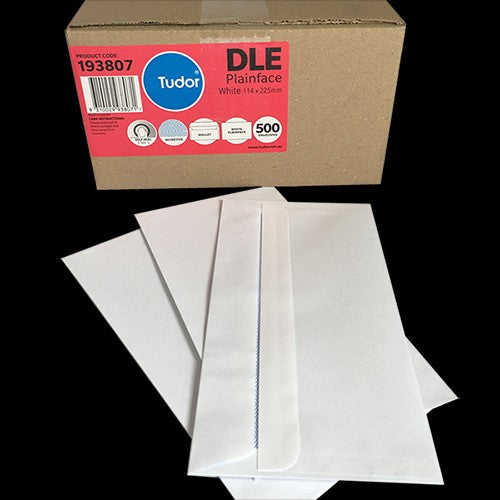 Tudor Banker Envelope Self Seal DLE 114mm x 225mm White Box 500