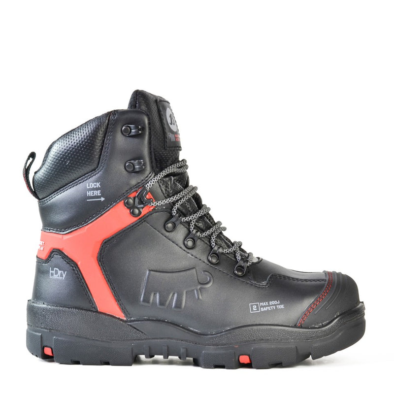 Bata Mammoet Anchor Black Zip Sided Safety Boot Black
