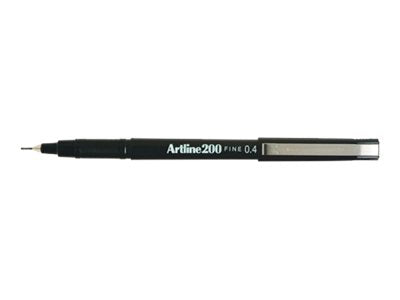 Artline 200 Fineliner Pen Fine 0.4mm Black