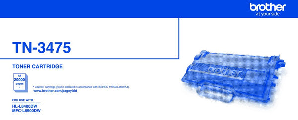 Brother Laser Toner Cartridge TN3475 Black