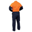 Overall Workzone Day Only Cotton Zip Orange/ Navy (DOPCO)