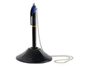 BIC 4 Blue Colour Captive Ballpoint Pen Retractable 1.0mm With Chain And Pen Holder