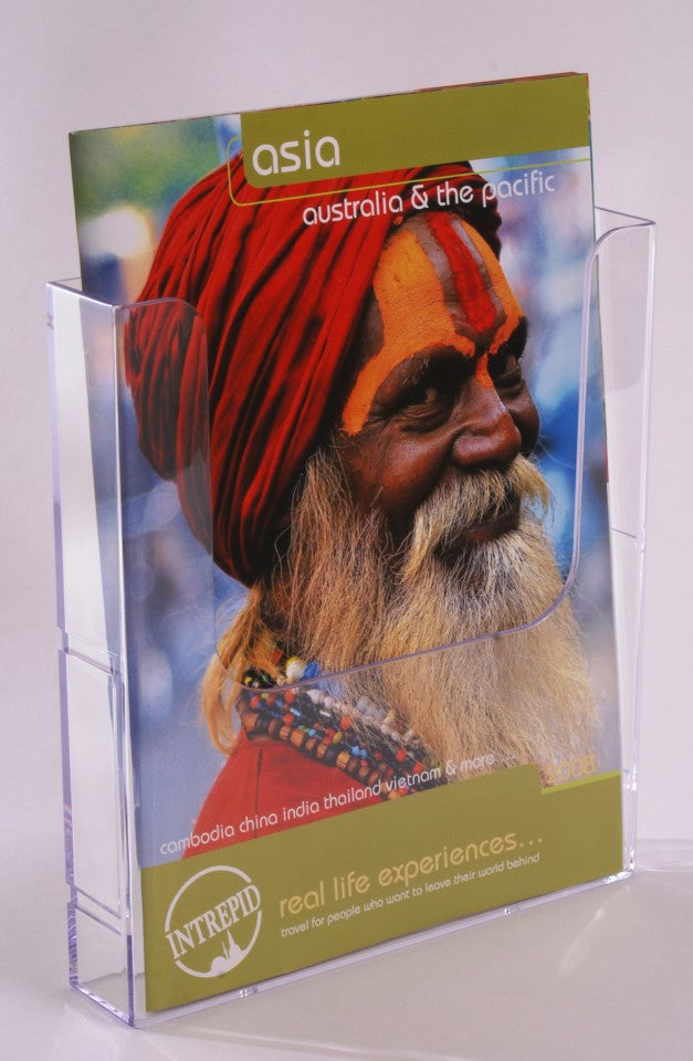 Brochure Holder Wall Mounted A4 Clear