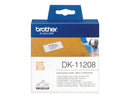 Brother Address Labels DK-11208 Large 38x90mm Black On White Roll 400