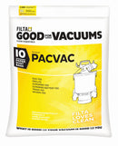 Pacvac Superpro Paper Vacuum Cleaner Bag Brown Pack of 10 61000