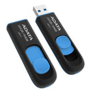 Adata Uv128 Dashdrive Retractable Usb 3.0 64gb Blue Black Flash Drive