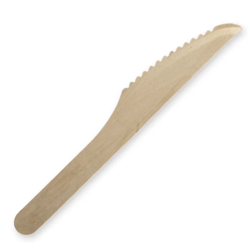 Biopak 100% Fsc Certified Wooden Knife 160mm Carton 2000 (Unbranded)