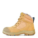 Bata Ladies Dakota Wheat Zip Sided Safety Boot Wheat