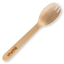 Biopak 100% FSC Certified Wooden Spork 160mm Pack 100