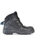 Bata Ladies Dakota Zip Sided Safety Boot Black