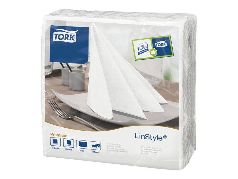Tork Linstyle Napkins 1 Ply 1/4 Fold 478711 Pack 50