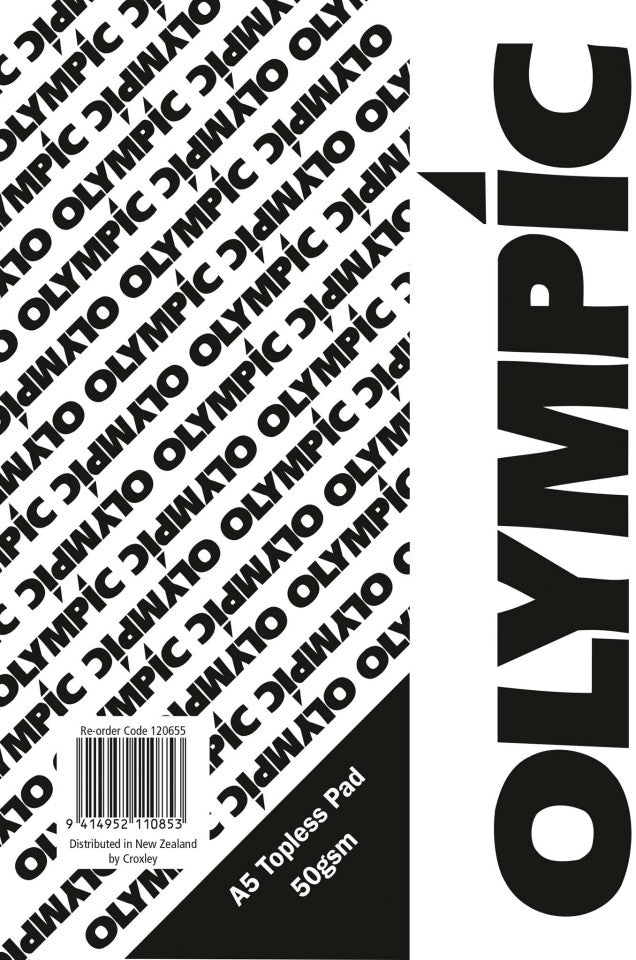Olympic Topless Pad A5 Ruled 100 Leaf 50gsm