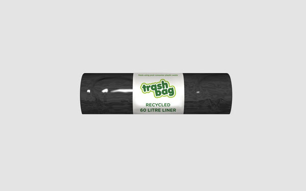 Trash Bag PCR5132 60 Litre 640 X 950mm Bin Liner Roll of 50