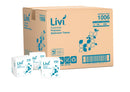 Livi Essentials 1006 Premium Interleaved Toilet Tissue 2 Ply 250 Sheets per pack White Carton of 36