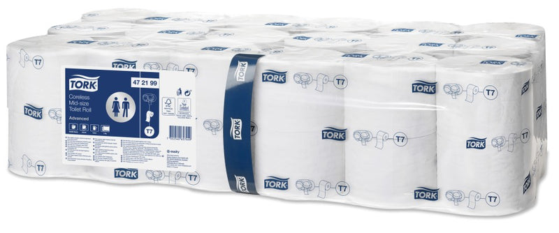 Tork Coreless Mid-size Toilet Roll 2ply Advanced T7