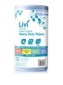 Essentials Colour Coded Heavy Duty Wipes 90 Sheets per roll Blue