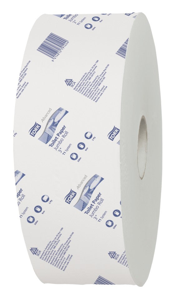 Compare Tork Advanced Jumbo Roll Toilet Paper 2 Ply White 300 meters per Roll 2179144 Carton of 6