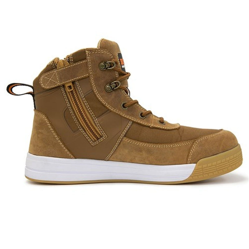 Boot Dune Low Cut Zip Side Lace Up Brown