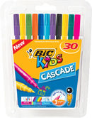 BIC Kids Cascade Colouring Pen Assorted Colours Pack 30