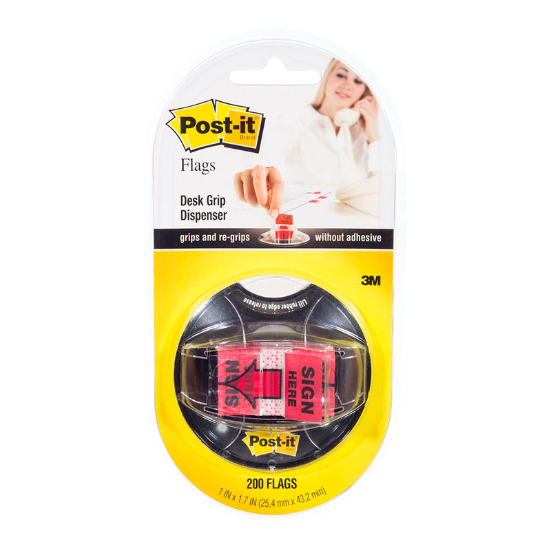 Post-it Flags 680-HVSH 25x43mm Sign Here Dispenser - Direct Business Supplies