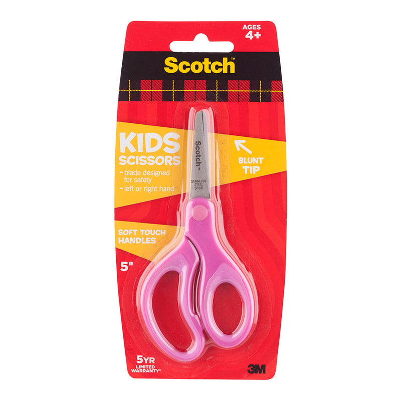 Scotch Kids Softgrip Scissors 1442B 5 Inch Assorted Pink and Blue - Direct Business Supplies