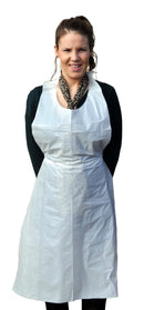 White Sleeveless Apron - Direct Business Supplies