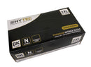 Hytec Black Nitrile Exam Gloves Powder Free - 10 Packs of 100 Gloves