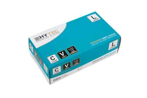 Clear Vinyl Low Powder Disposable Gloves - Direct Business Supplies