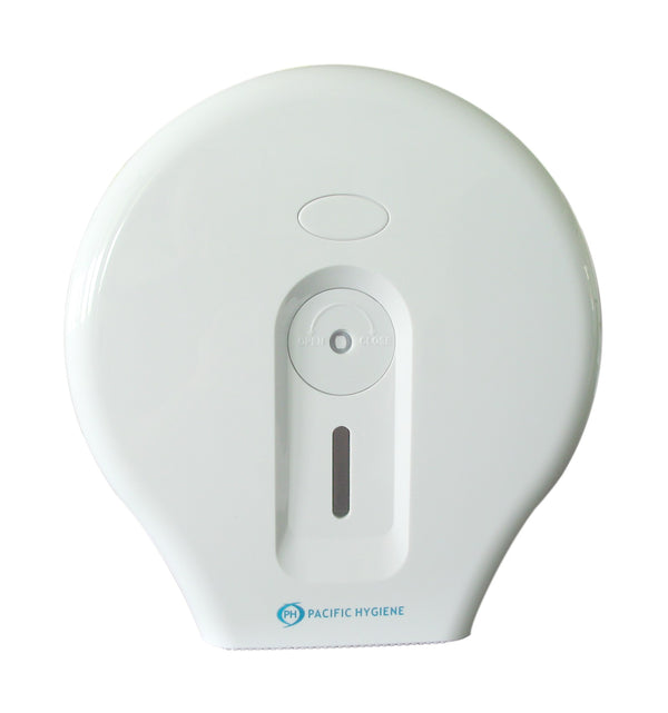 Single jumbo roll dispenser White. - Direct Business Supplies