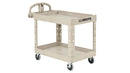 Rubbermaid Heavy Duty Ergo Handle Utility Cart, Lipped Shelf
Medium - Black