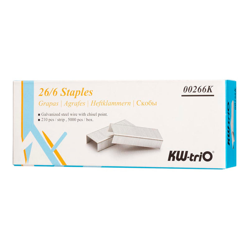 KW-triO Staples 26/6, Pack of 5000 - Direct Business Supplies