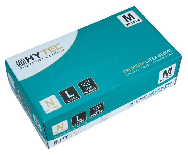 Natural Latex Low Powder Disposable Gloves (PACKET)