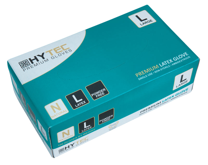 Natural Latex Powder Free Disposable Gloves