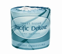 Pacific Deluxe 2 Ply Wrapped Toilet Roll Large 400 sheets - Direct Business Supplies